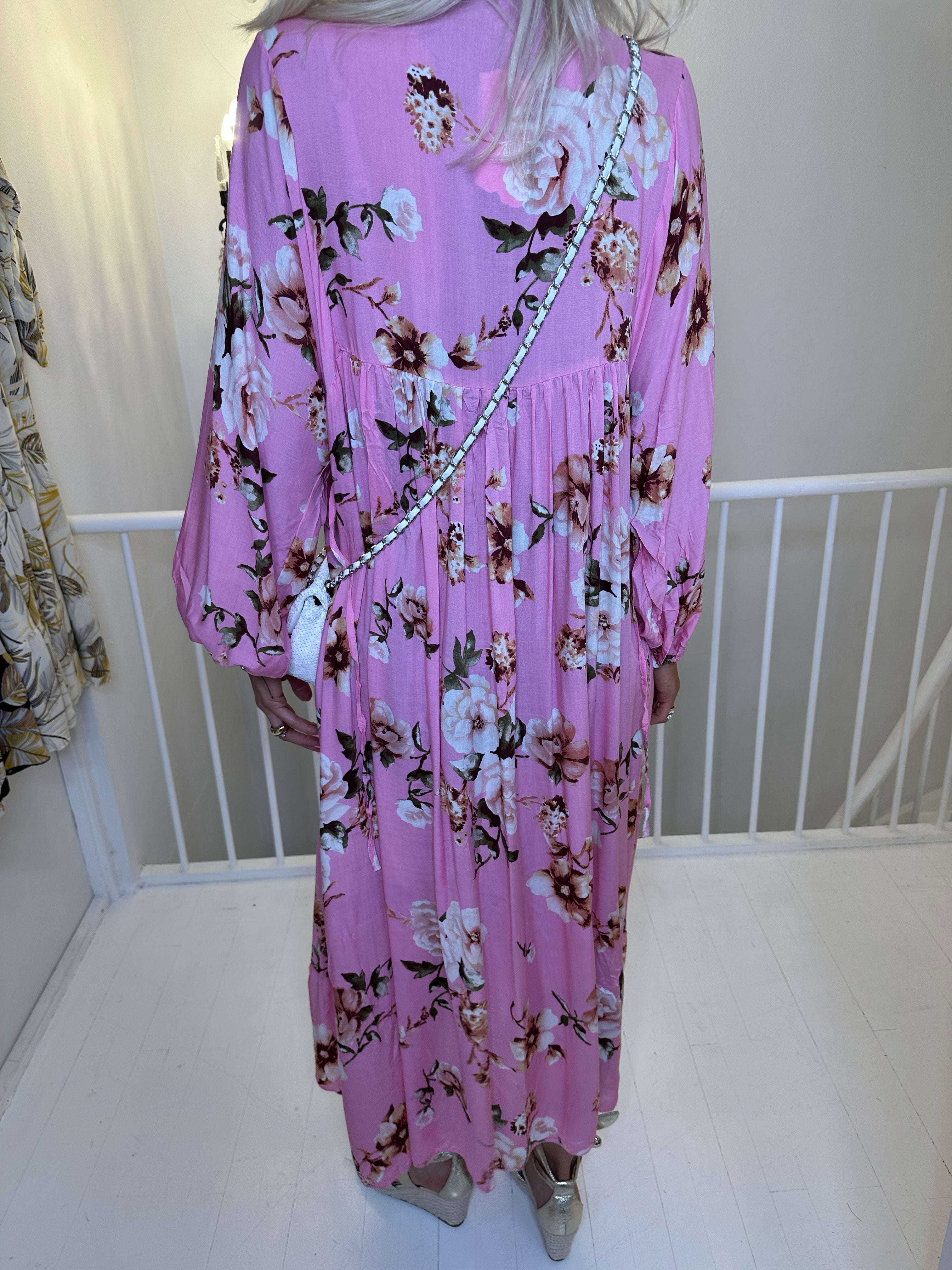 Adelaida Flower - Tunikaklänning med snäckor och fransar